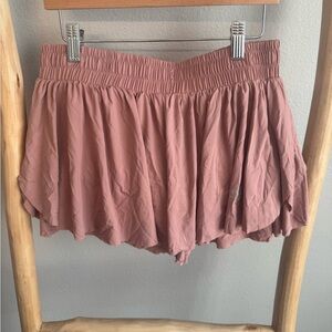 Women's Mauve Athletic Shorts